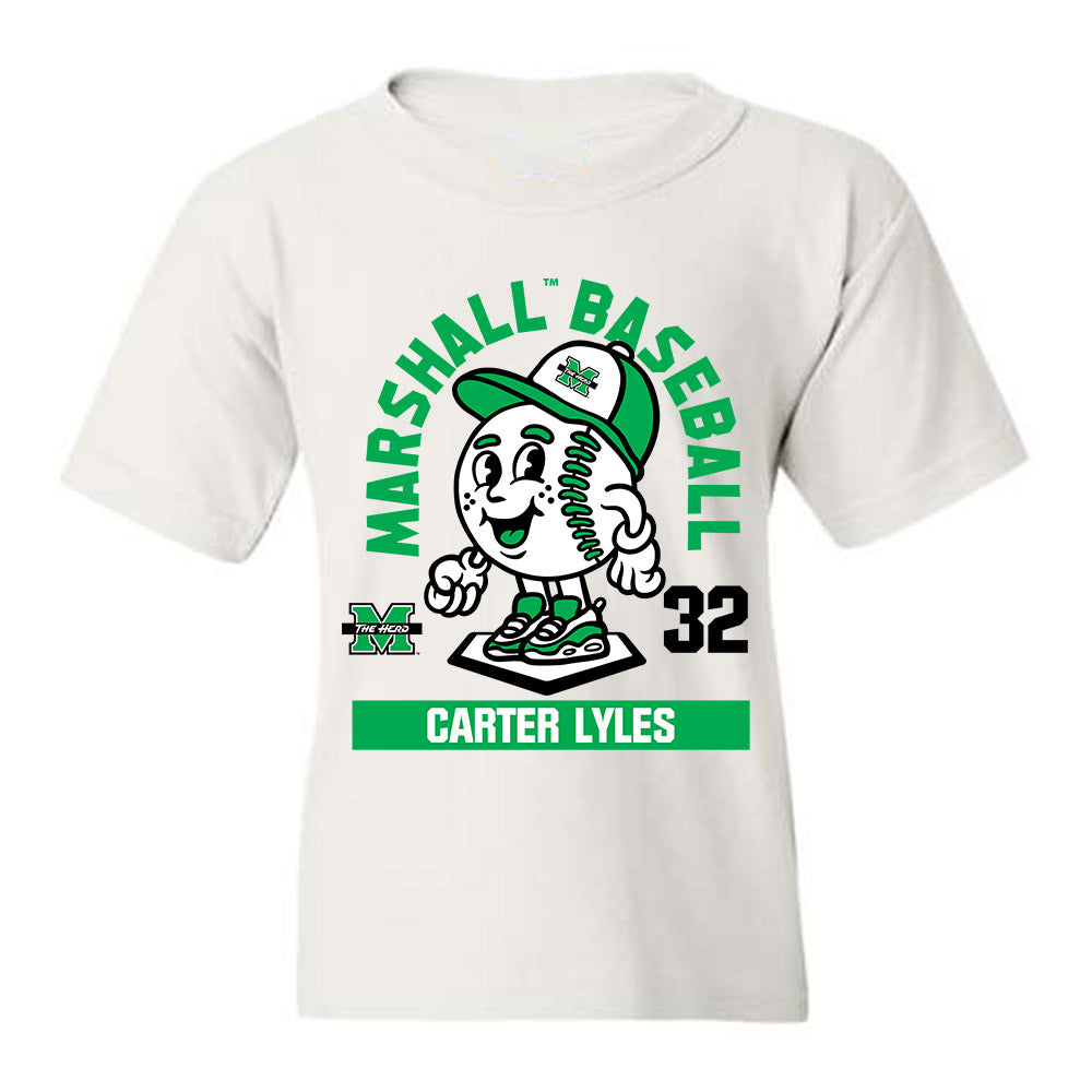 Marshall - NCAA Baseball : Carter Lyles - Youth T-Shirt Fashion Shersey