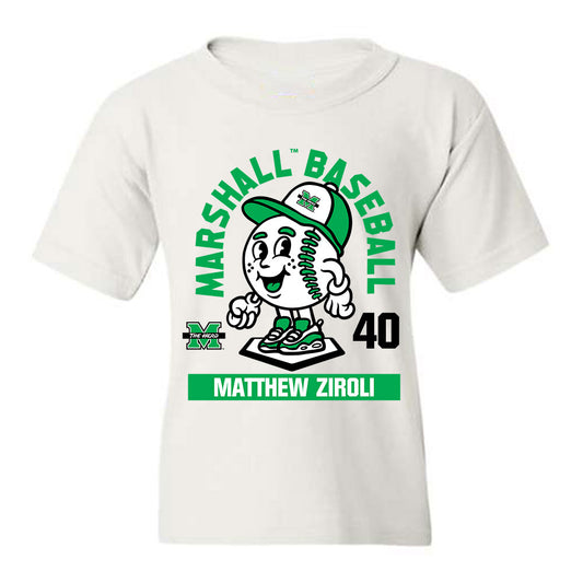 Marshall - NCAA Baseball : Matthew Ziroli - Youth T-Shirt Fashion Shersey