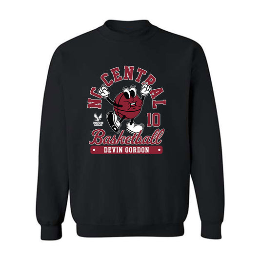 NCCU - NCAA Men's Basketball : Devin Gordon - Crewneck Sweatshirt Fashion Shersey