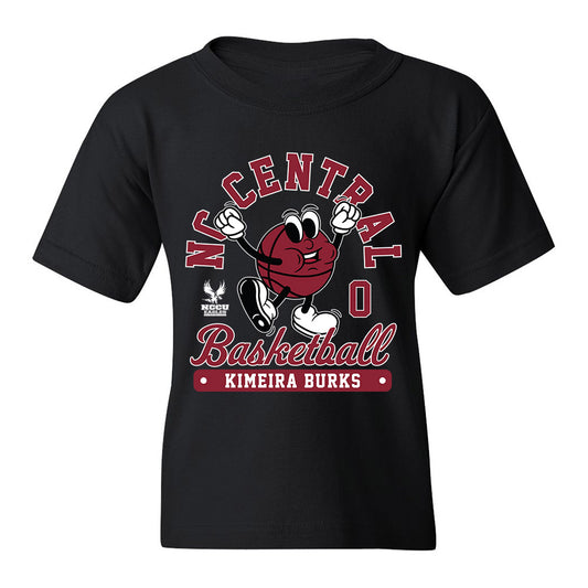 NCCU - NCAA Women's Basketball : Kimeira Burks - Youth T-Shirt Fashion Shersey