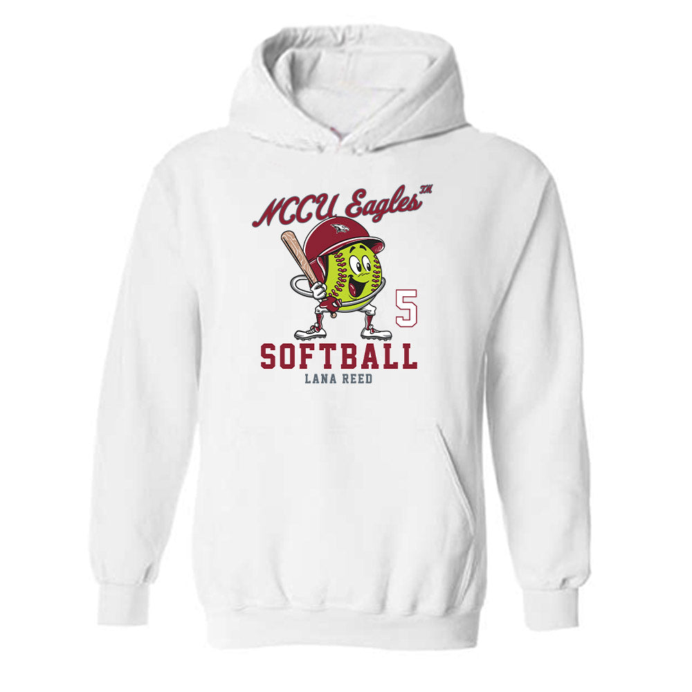 NCCU - NCAA Softball : Lana Reed - Hooded Sweatshirt Fashion Shersey