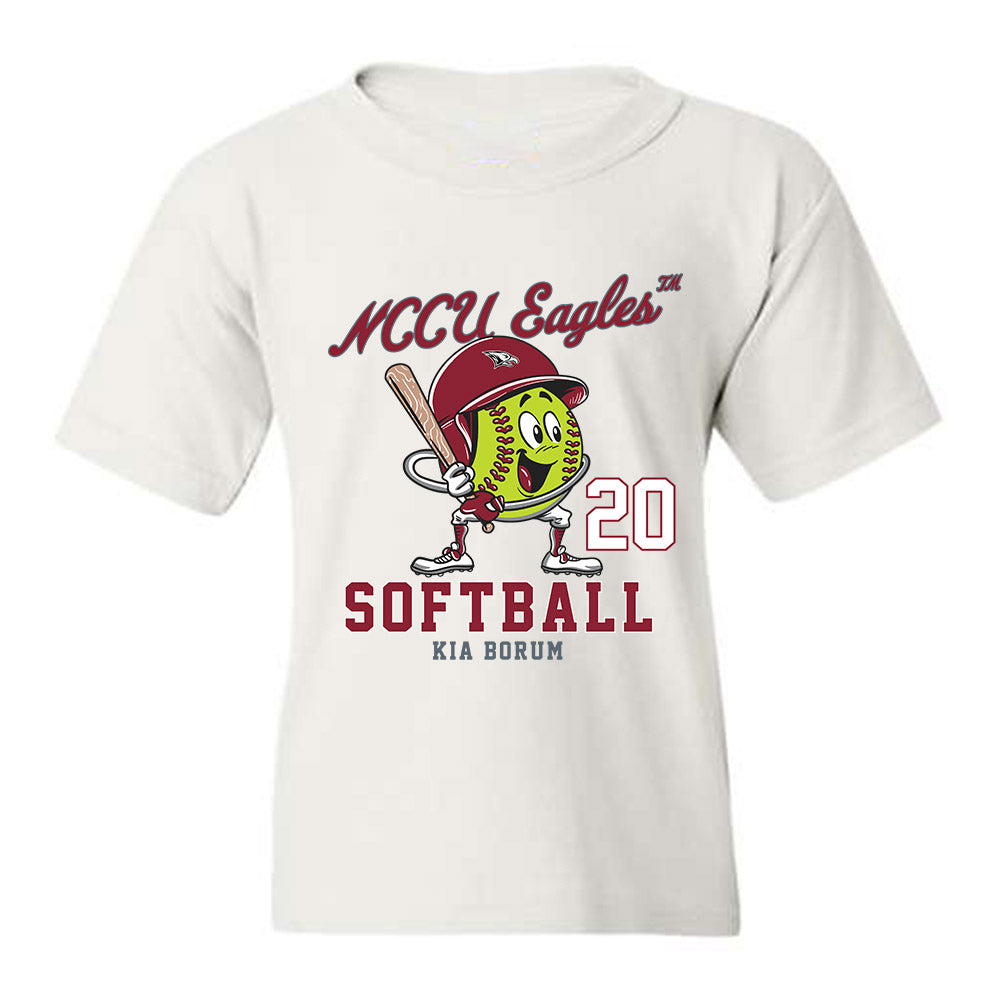 NCCU - NCAA Softball : Kia Borum - Youth T-Shirt Fashion Shersey