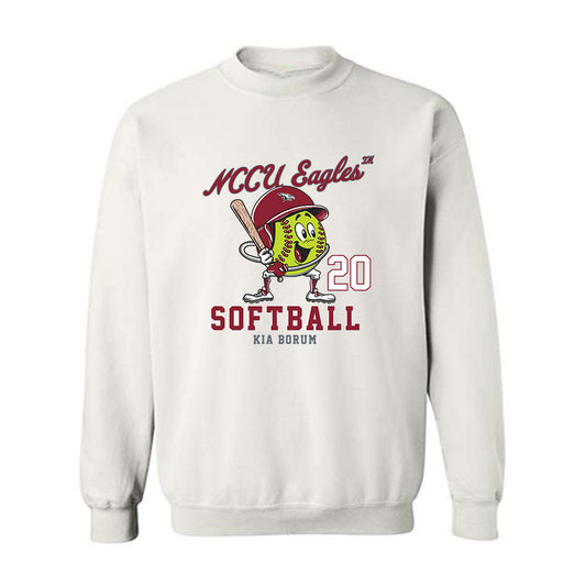 NCCU - NCAA Softball : Kia Borum - Crewneck Sweatshirt Fashion Shersey