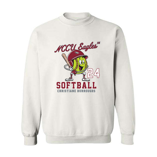 NCCU - NCAA Softball : Christiane Burroughs - Crewneck Sweatshirt Fashion Shersey