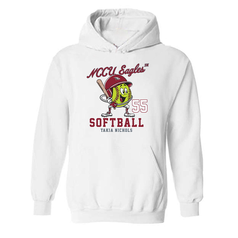 NCCU - NCAA Softball : Takia Nichols - Hooded Sweatshirt Fashion Shersey