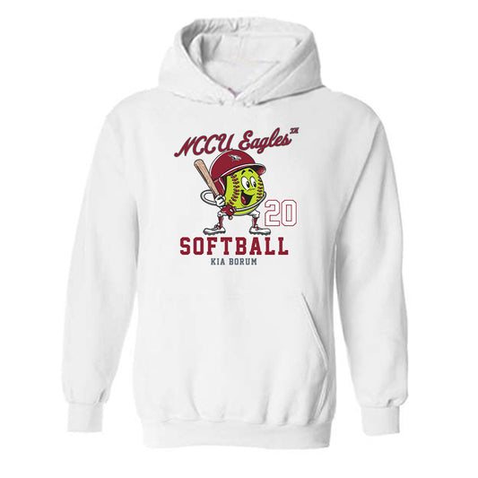 NCCU - NCAA Softball : Kia Borum - Hooded Sweatshirt Fashion Shersey