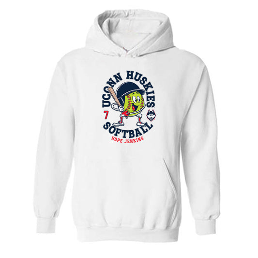 UConn - NCAA Softball : Hope Jenkins - Hooded Sweatshirt Fashion Shersey