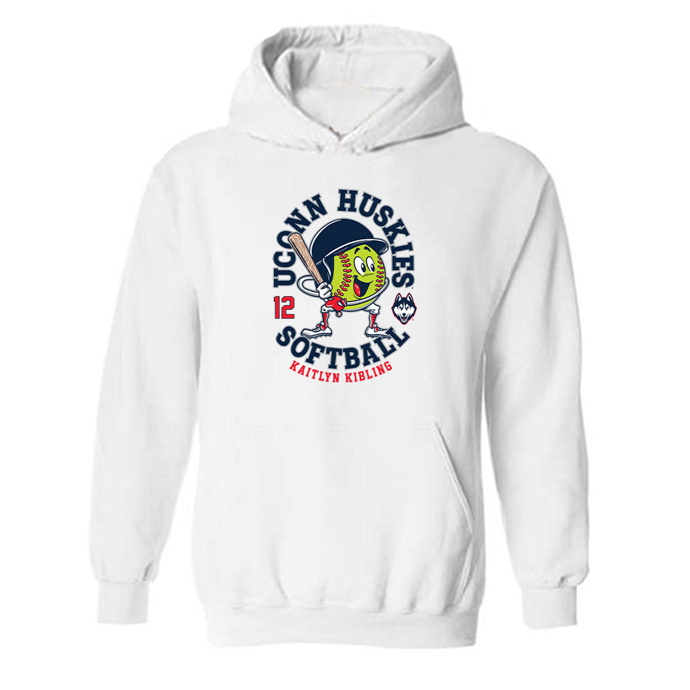 UConn - NCAA Softball : Kaitlyn Kibling - Hooded Sweatshirt Fashion Shersey