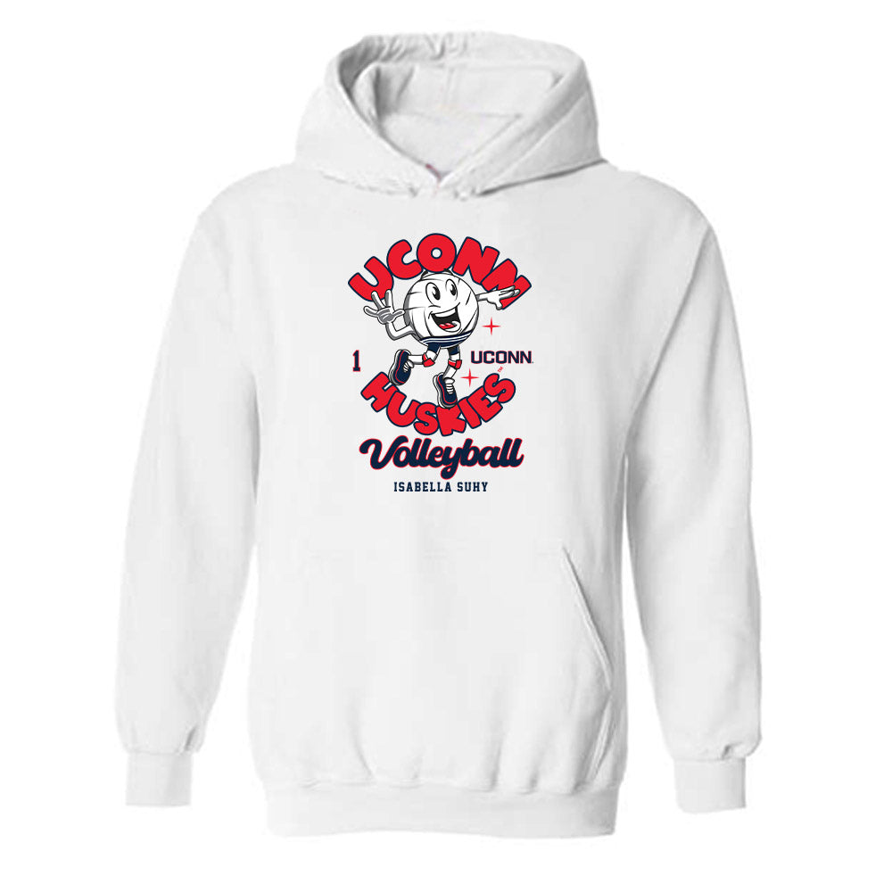 UConn - NCAA Women's Volleyball : Isabella Suhy - Hooded Sweatshirt Fashion Shersey