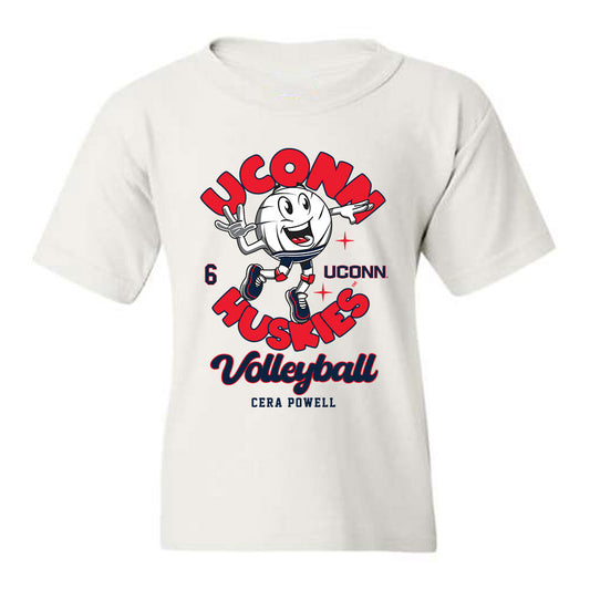 UConn - NCAA Women's Volleyball : Cera Powell - Youth T-Shirt Fashion Shersey