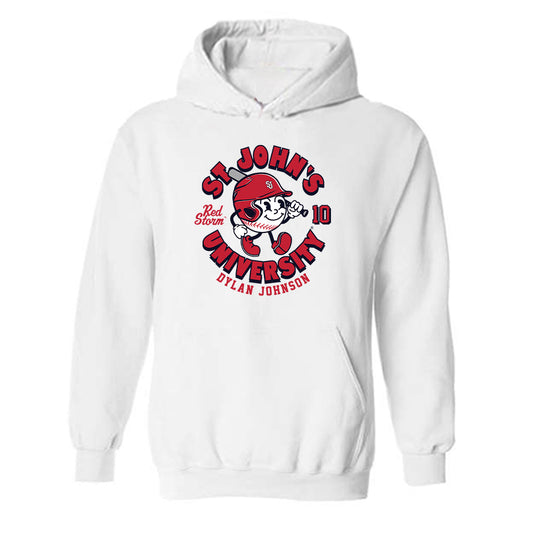 St. Johns - NCAA Baseball : Dylan Johnson - Hooded Sweatshirt Fashion Shersey