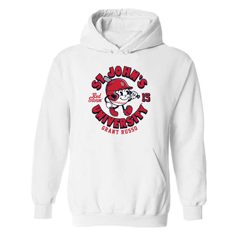 St. Johns - NCAA Baseball : Grant Russo - Hooded Sweatshirt Fashion Shersey