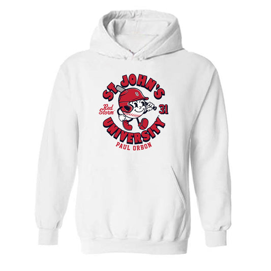 St. Johns - NCAA Baseball : Paul Orbon - Hooded Sweatshirt Fashion Shersey