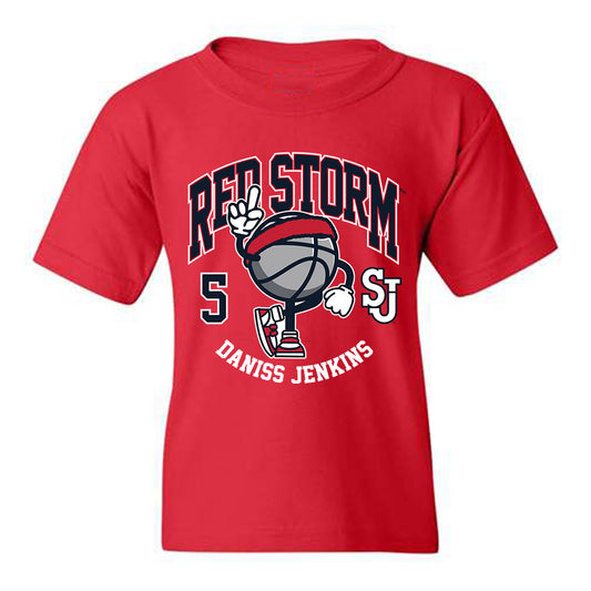 St. Johns - NCAA Men's Basketball : Daniss Jenkins - Youth T-Shirt Fashion Shersey