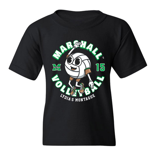 Marshall - NCAA Women's Volleyball : Lydia's Montague - Fashion Shersey Youth T-Shirt