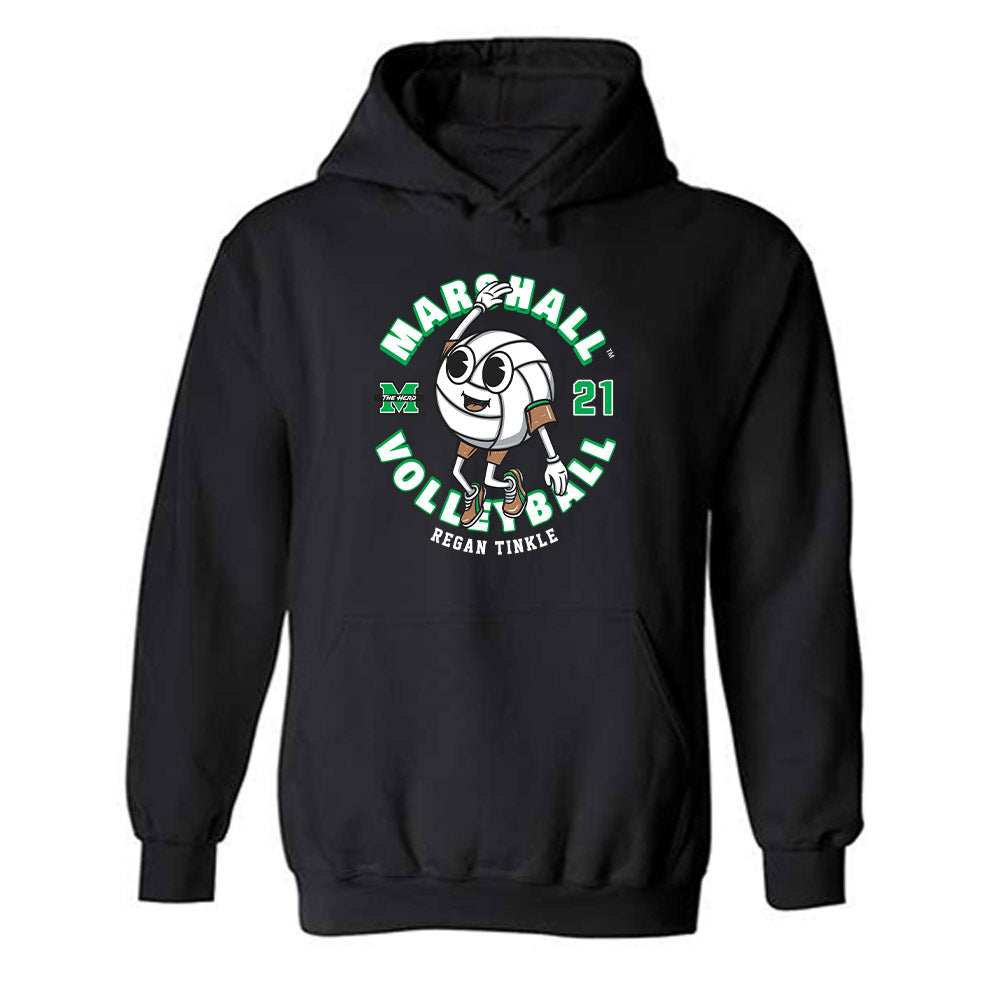 Marshall - NCAA Women's Volleyball : Regan Tinkle - Fashion Shersey Hooded Sweatshirt