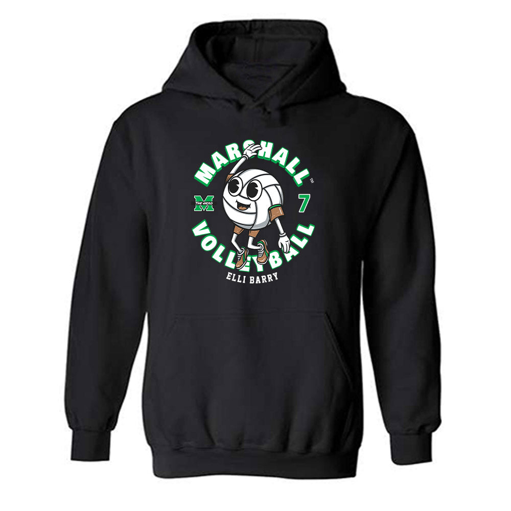 Marshall - NCAA Women's Volleyball : Elli Barry - Fashion Shersey Hooded Sweatshirt