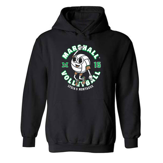 Marshall - NCAA Women's Volleyball : Lydia's Montague - Fashion Shersey Hooded Sweatshirt