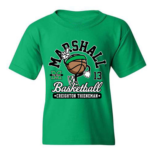 Marshall - NCAA Men's Basketball : Creighton Thieneman - Youth T-Shirt Fashion Shersey