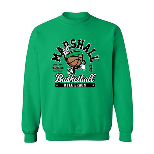 Marshall - NCAA Men's Basketball : Kyle Braun - Crewneck Sweatshirt Fashion Shersey