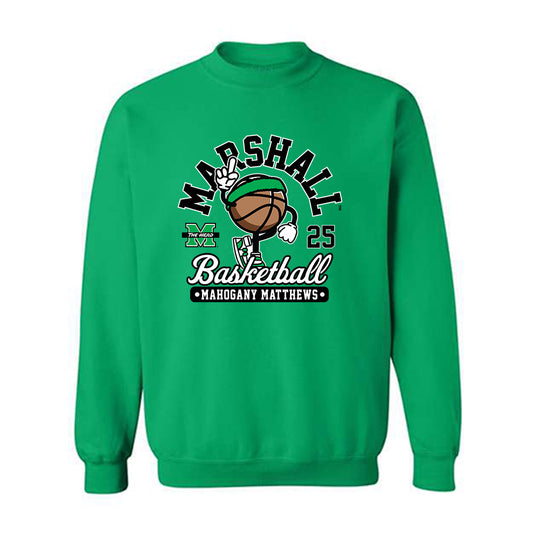 Marshall - NCAA Women's Basketball : Mahogany Matthews - Crewneck Sweatshirt Fashion Shersey