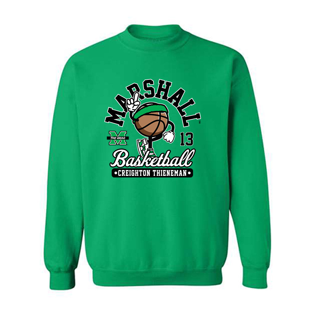 Marshall - NCAA Men's Basketball : Creighton Thieneman - Crewneck Sweatshirt Fashion Shersey