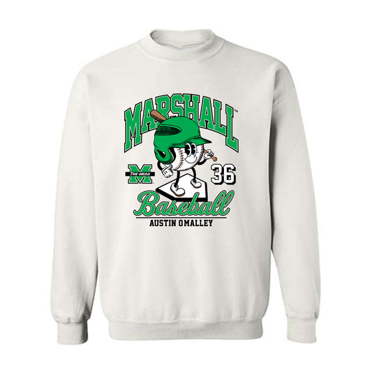 Marshall - NCAA Baseball : Austin O'Malley - Crewneck Sweatshirt Fashion Shersey