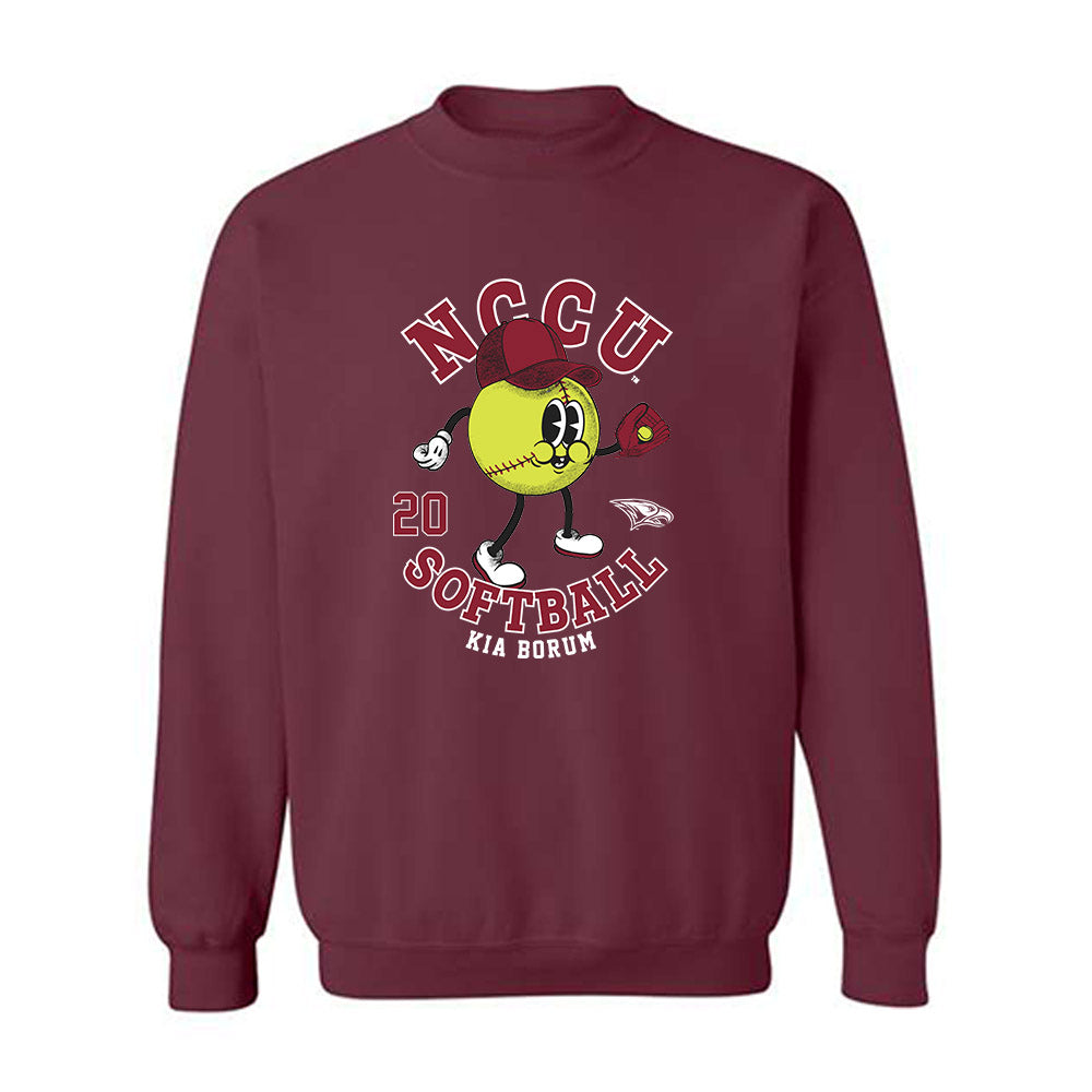 NCCU - NCAA Softball : Kia Borum - Crewneck Sweatshirt Fashion Shersey