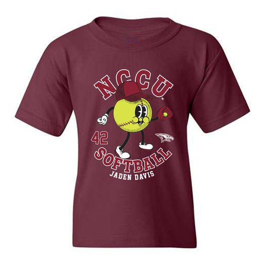 NCCU - NCAA Softball : Jaden Davis - Youth T-Shirt Fashion Shersey