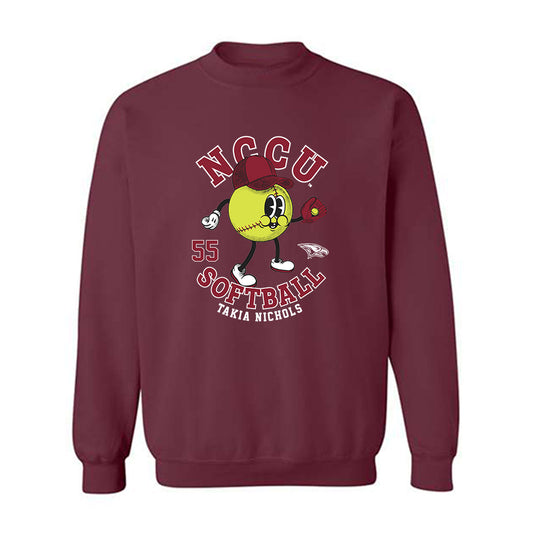 NCCU - NCAA Softball : Takia Nichols - Crewneck Sweatshirt Fashion Shersey