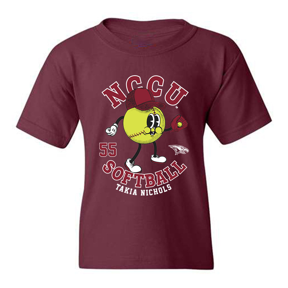 NCCU - NCAA Softball : Takia Nichols - Youth T-Shirt Fashion Shersey