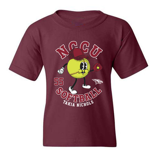 NCCU - NCAA Softball : Takia Nichols - Youth T-Shirt Fashion Shersey