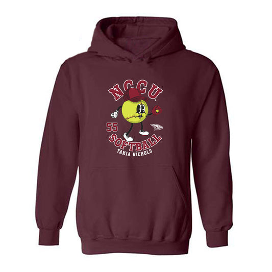NCCU - NCAA Softball : Takia Nichols - Hooded Sweatshirt Fashion Shersey
