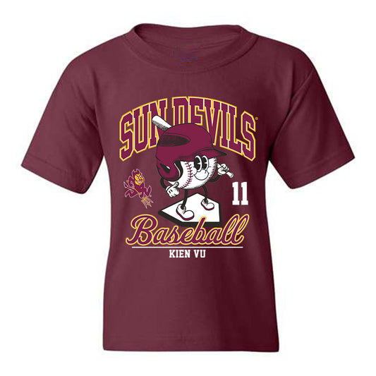 Arizona State - NCAA Baseball : Kien Vu - Fashion Shersey Youth T-Shirt