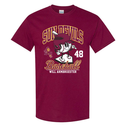 Arizona State - NCAA Baseball : Will Armbruester - Fashion Shersey Short Sleeve T-Shirt