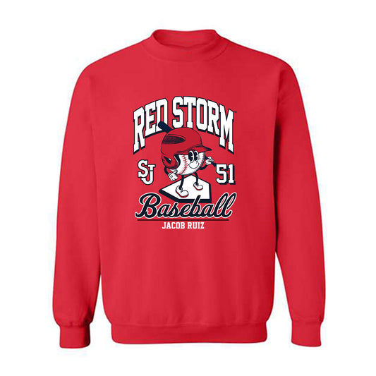 St. Johns - NCAA Baseball : Jacob Ruiz - Crewneck Sweatshirt Fashion Shersey