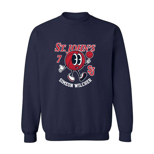 St. Johns - NCAA Men's Basketball : Simeon Wilcher - Crewneck Sweatshirt Fashion Shersey