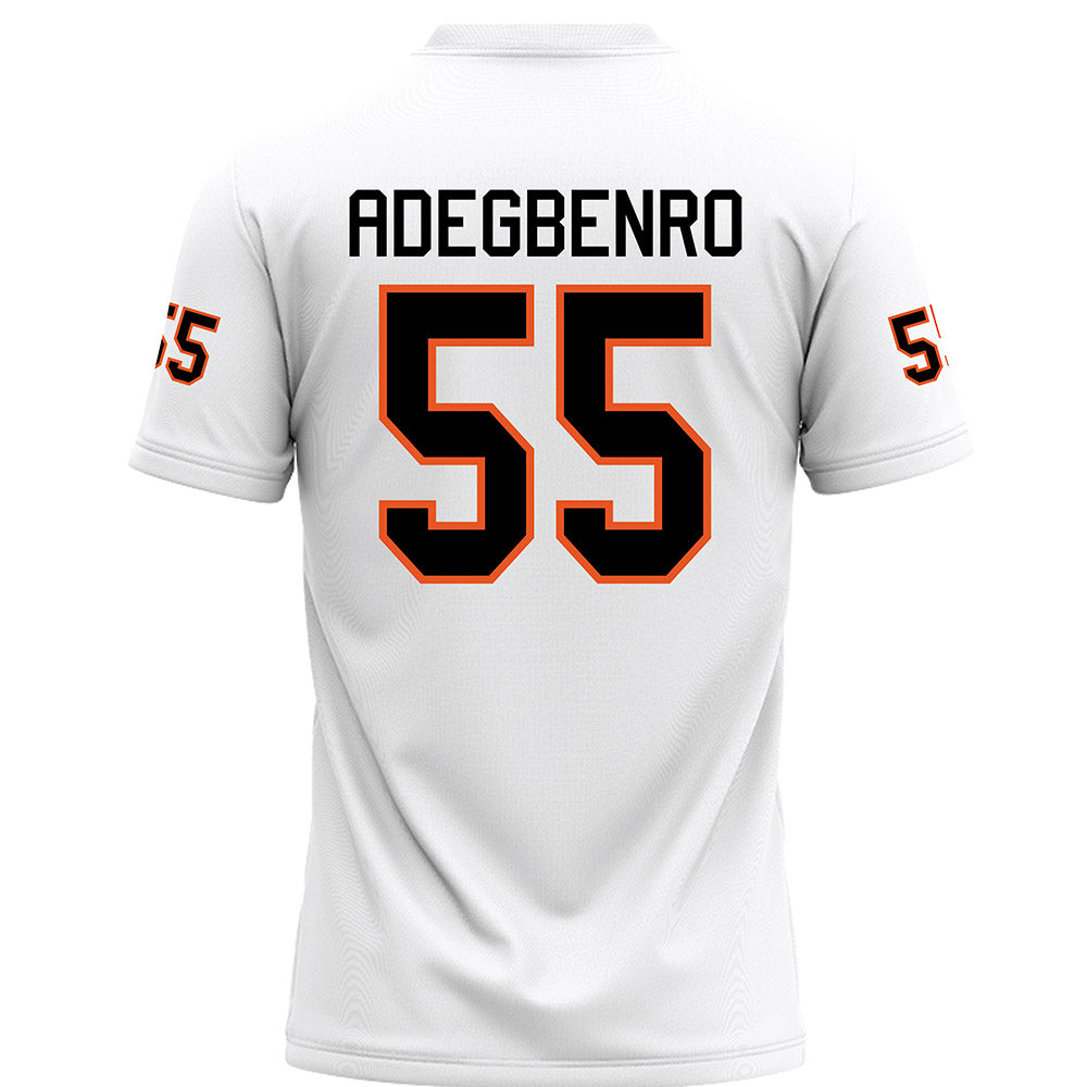 UTPB - NCAA Football : David Adegbenro - White Jersey