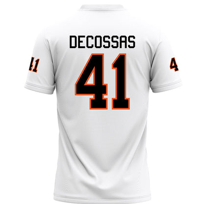 UTPB - NCAA Football : Hayden Decossas - White Jersey