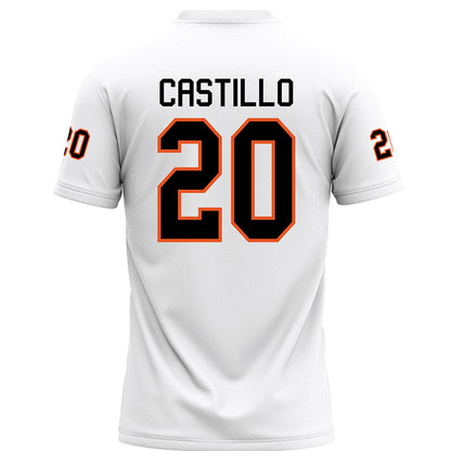 UTPB - NCAA Football : Justin Castillo - White Jersey