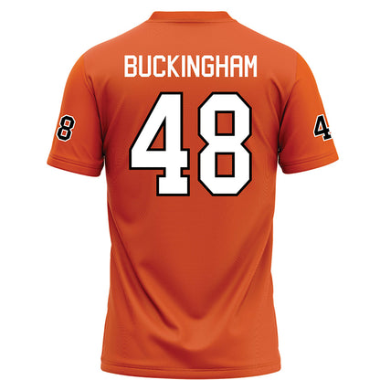 UTPB - NCAA Football : Chase Buckingham - Orange Jersey