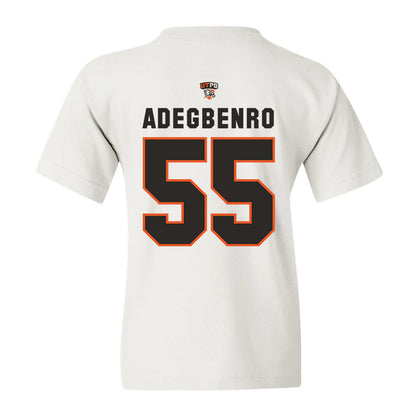 UTPB - NCAA Football : David Adegbenro - White Replica Shersey Youth T-Shirt