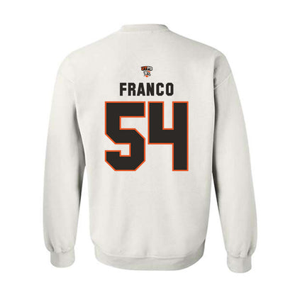 UTPB - NCAA Football : Eric Franco - White Replica Shersey Sweatshirt