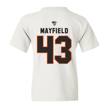 UTPB - NCAA Football : Michael Mayfield - White Replica Shersey Youth T-Shirt