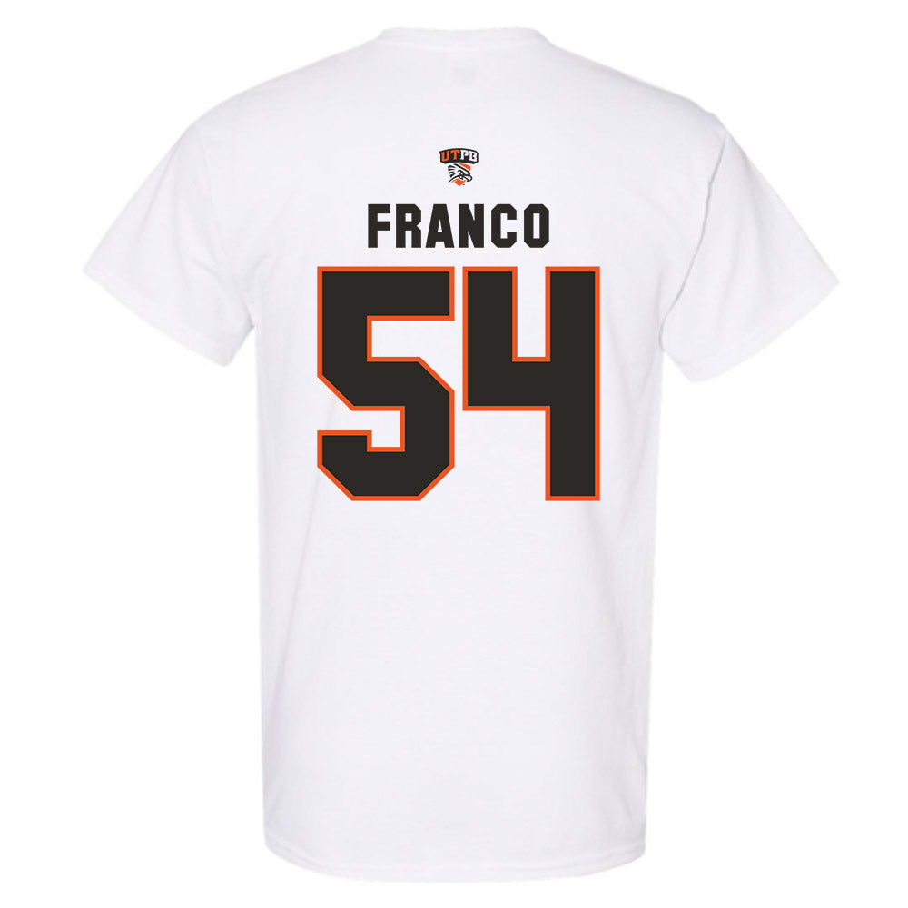 UTPB - NCAA Football : Eric Franco - White Replica Shersey Short Sleeve T-Shirt