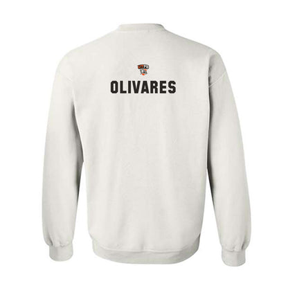 UTPB - NCAA Football : Jacob Olivares - White Replica Shersey Sweatshirt