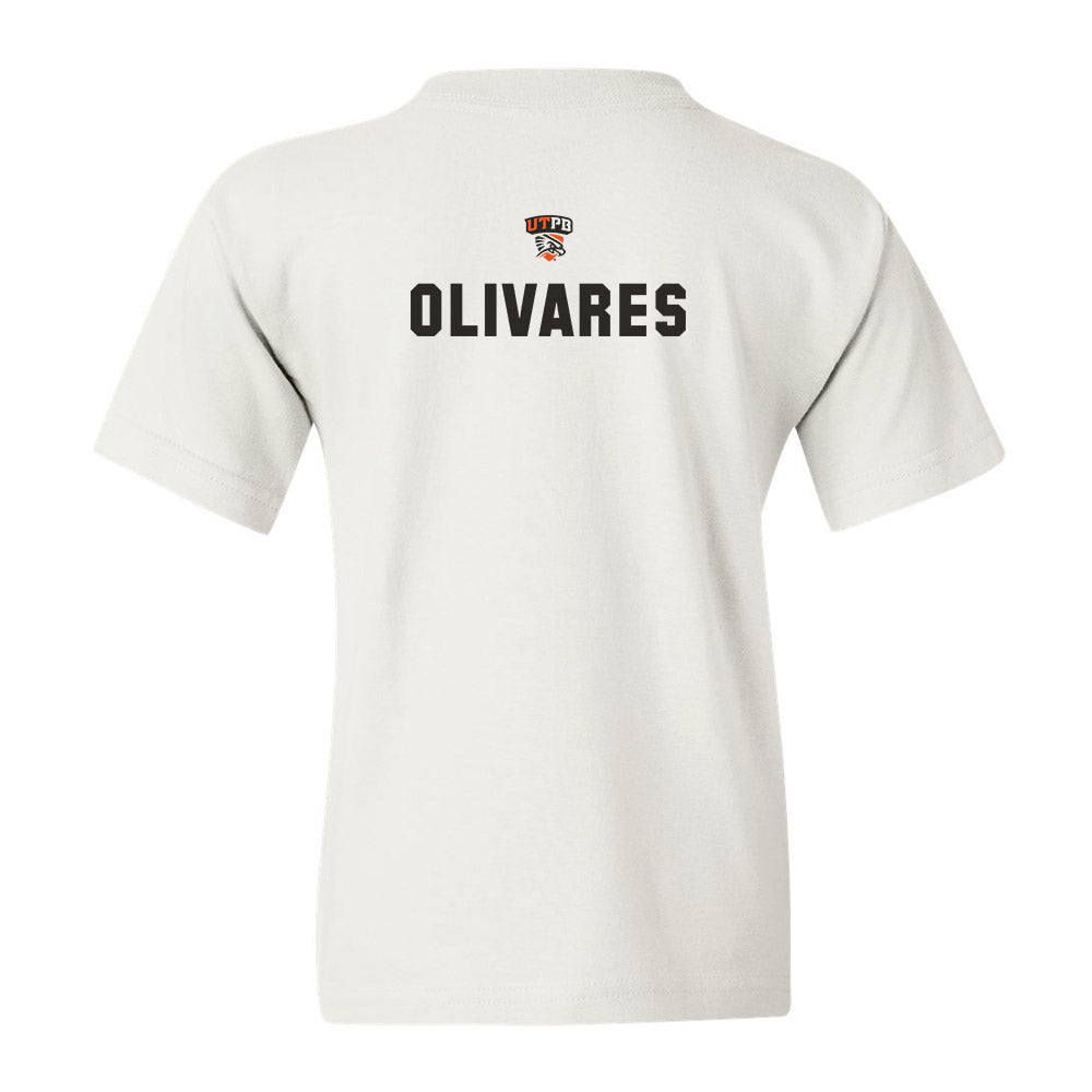 UTPB - NCAA Football : Jacob Olivares - White Replica Shersey Youth T-Shirt