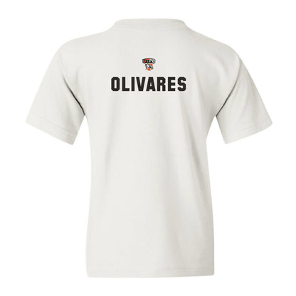 UTPB - NCAA Football : Jacob Olivares - White Replica Shersey Youth T-Shirt