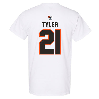UTPB - NCAA Football : Jaques Tyler - White Replica Shersey Short Sleeve T-Shirt