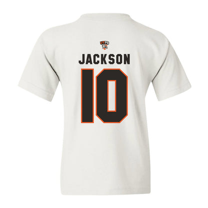 UTPB - NCAA Football : Malik Jackson - White Replica Shersey Youth T-Shirt